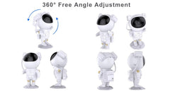 Astronaut Rechargable Sky Projector Light – Cosmic Night Light for Kids & Room Décor
