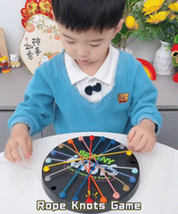 Brain Teasing Rope Puzzle Game | Multi-Level Logic Board for Kids & Families | Educational String Challenge for Home & Travel (Age 3+)