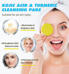 Kojic Buy 1 Get 1 Free Turmeric & Kojic Acid (60×2) Cleansing Pads (100% Geniuan)