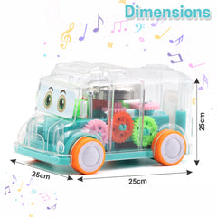 Transparent colorful Gear Bus for Kids (BUY 1 GET 1 FREE)