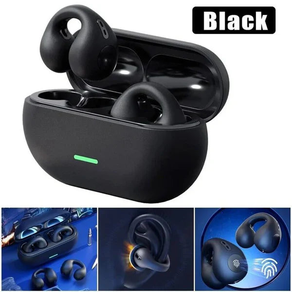 Wireless Earbuds Wireless Bluetooth TWS Bluetooth Sports Ear Clip Buds 5.3 Clip-on Earphone Ear Clip Headset Earbuds Bone Conduction