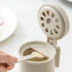 Moisture-Proof Glass Seasoning Container Jar with Silicone Seal