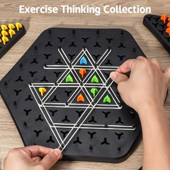 (70% OFF) Triangle shape rubber game!! 2-4 player game (NEWLY LAUNCHED) - Boost Cognitive Skills & Fun for Kids and adults