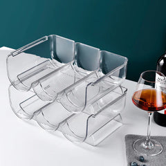 Stackable Water Bottle and Wine Rack Durable Transparent Organizer