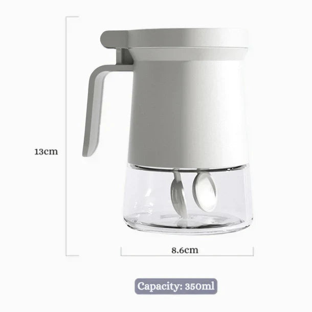 Moisture-Proof Glass Seasoning Container Jar with Silicone Seal