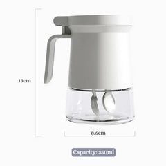 Moisture-Proof Glass Seasoning Container Jar with Silicone Seal