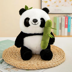 Reversible Bamboo Panda Plush Toy – Soft Toys for Kids, Cute Panda Stuffed Animals, Plushies for Girls, Panda Teddy with Bamboo bag, Soft Toys for Baby Girl, Small Soft Plushies for Baby Boys , size 30 cms