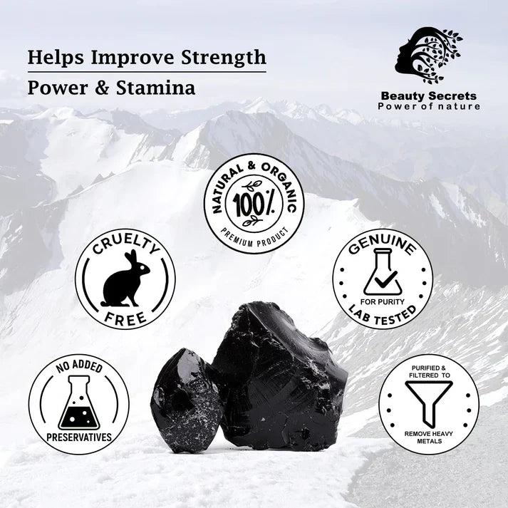 🔥 Natural Performance Booster – Pure Himalayan Shilajit Resin