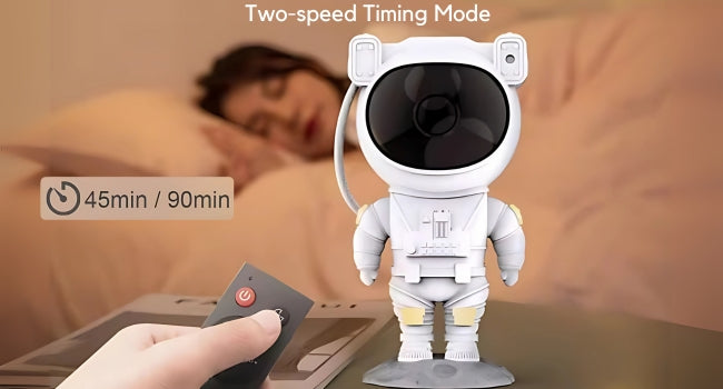 Astronaut Rechargable Sky Projector Light – Cosmic Night Light for Kids & Room Décor