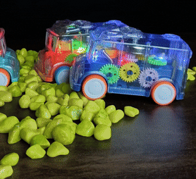 Transparent colorful Gear Bus for Kids (BUY 1 GET 1 FREE)